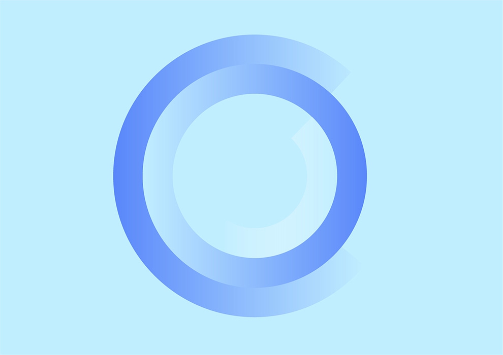 Circle pale blue sky blue ALTERNATE